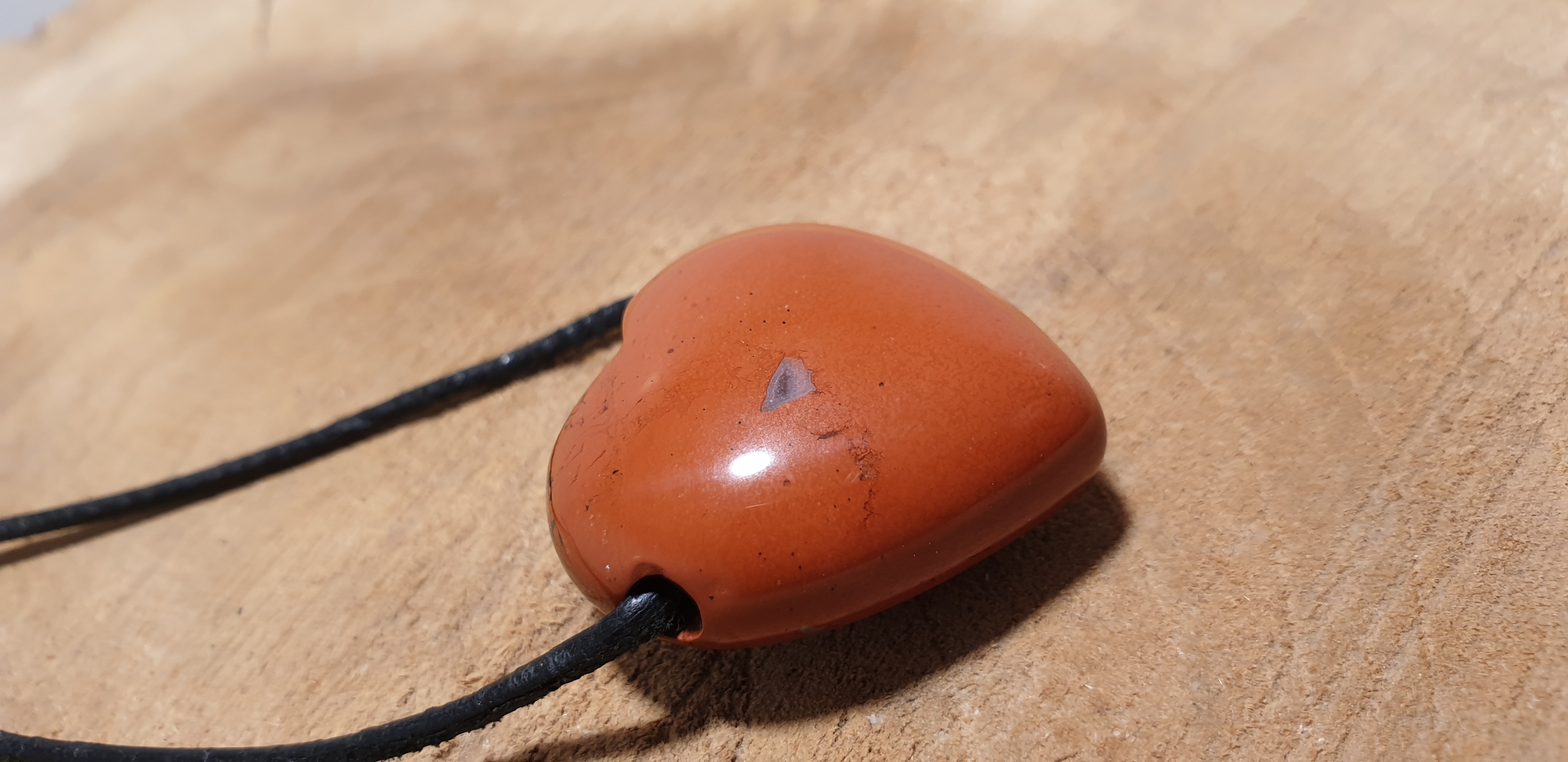 pendentif coeur jaspe rouge 5