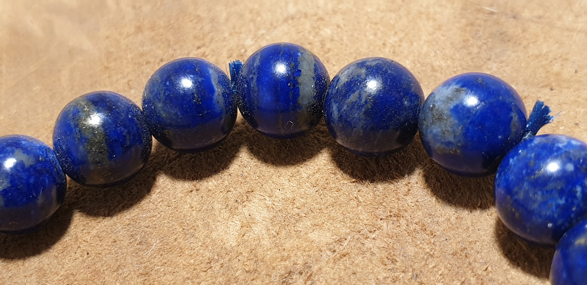 Bracelet 6 mm Lapis Lazuli et Bouddha - Bracelet pierres naturelles hommes