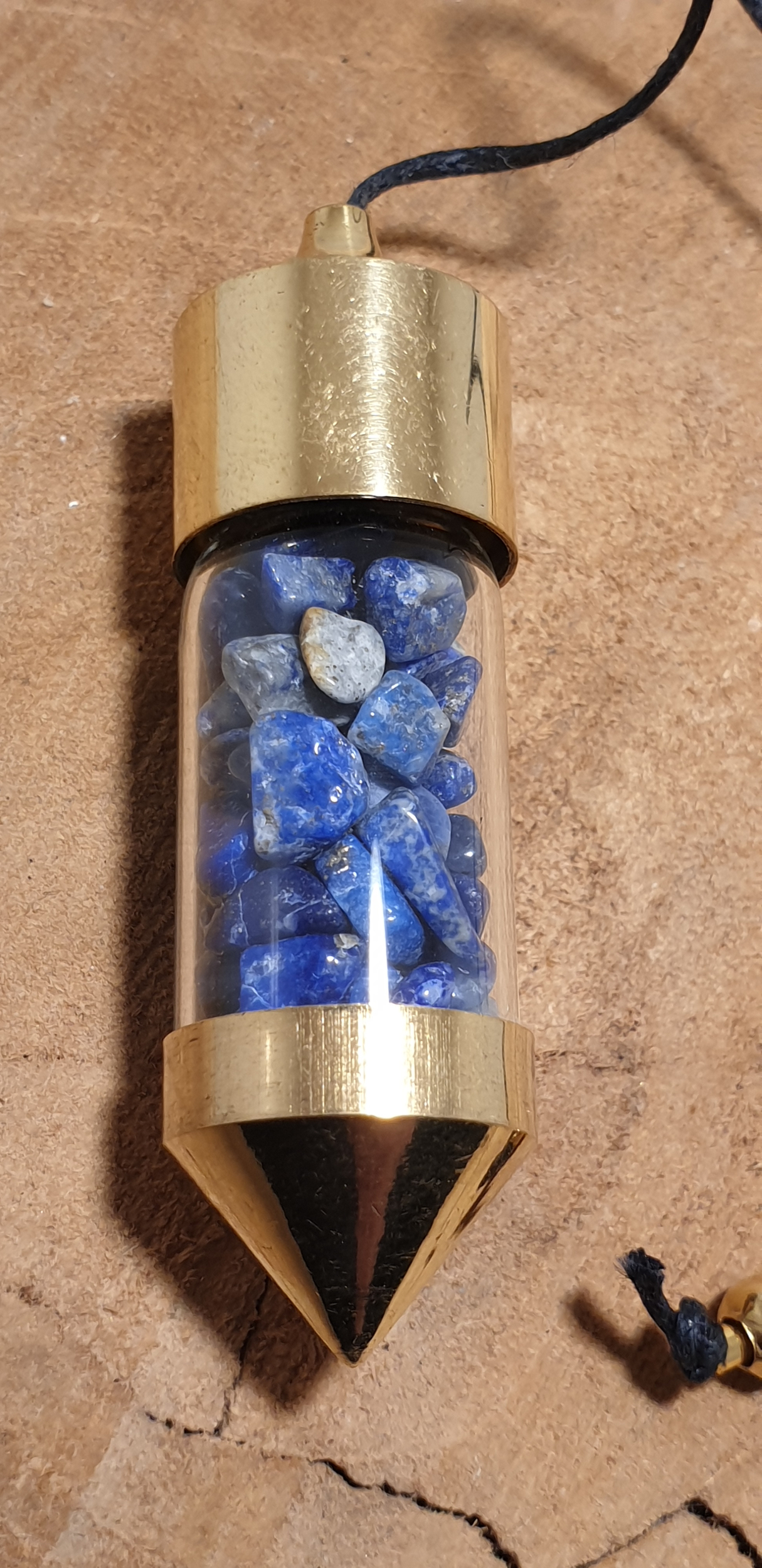 pendule laiton lapis lazuli 3