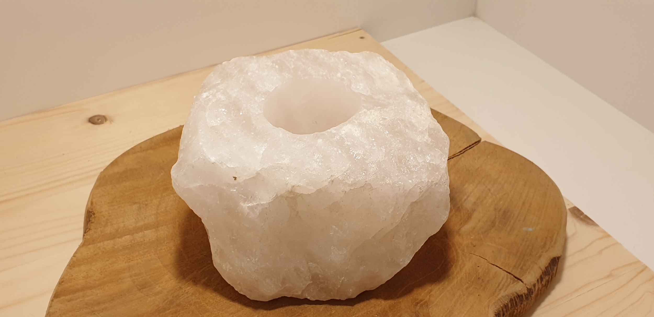 bougeoir quartz rose 25