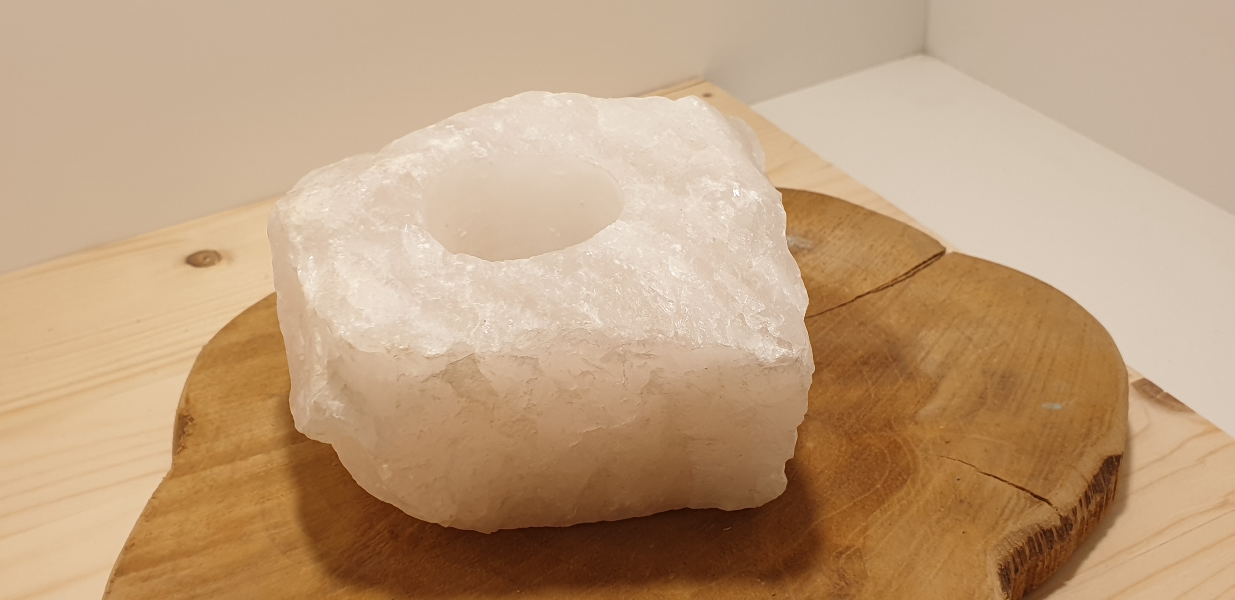 bougeoir quartz rose 23
