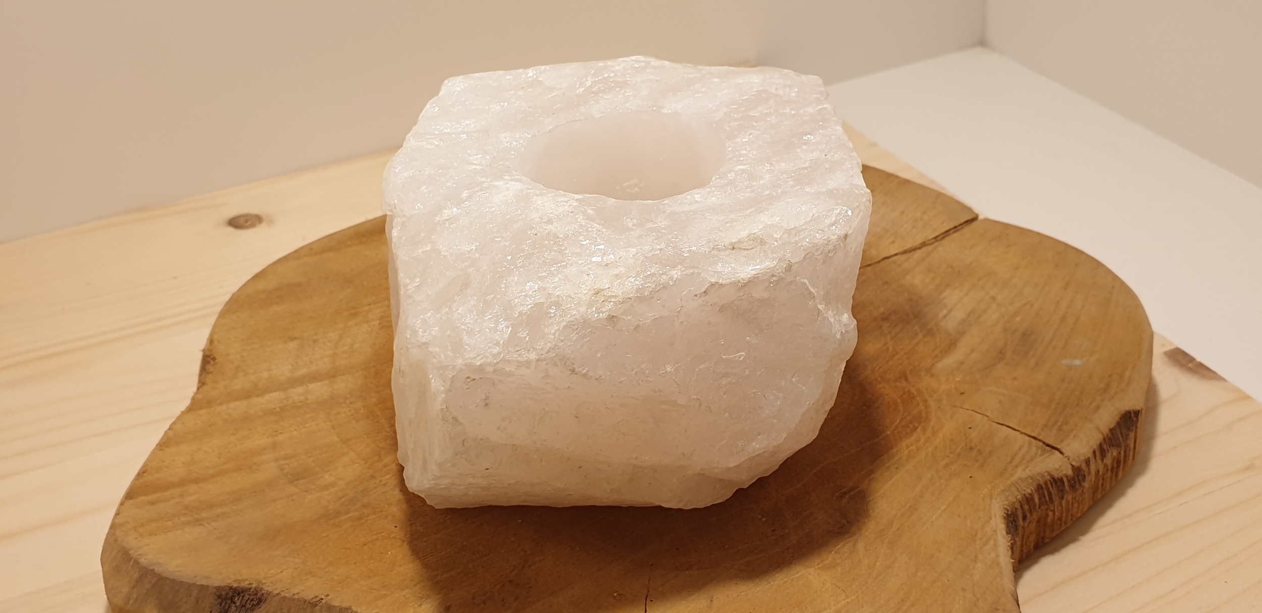 bougeoir quartz rose 22