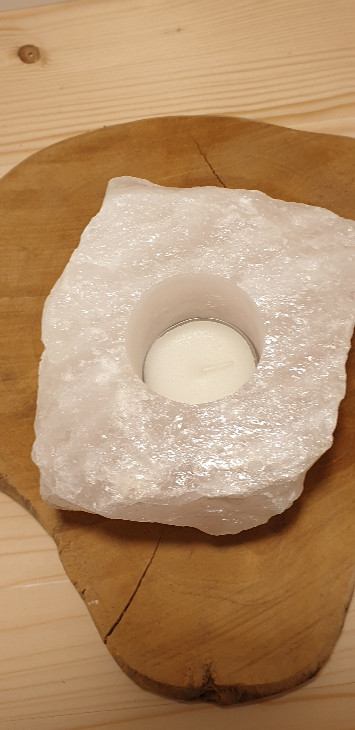 bougeoir quartz rose 21