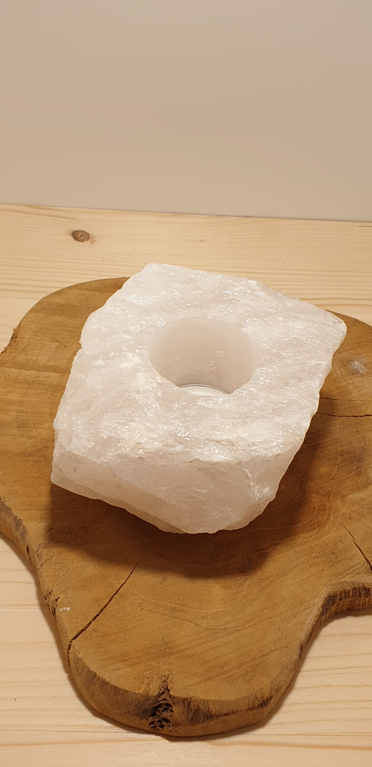 bougeoir quartz rose 20