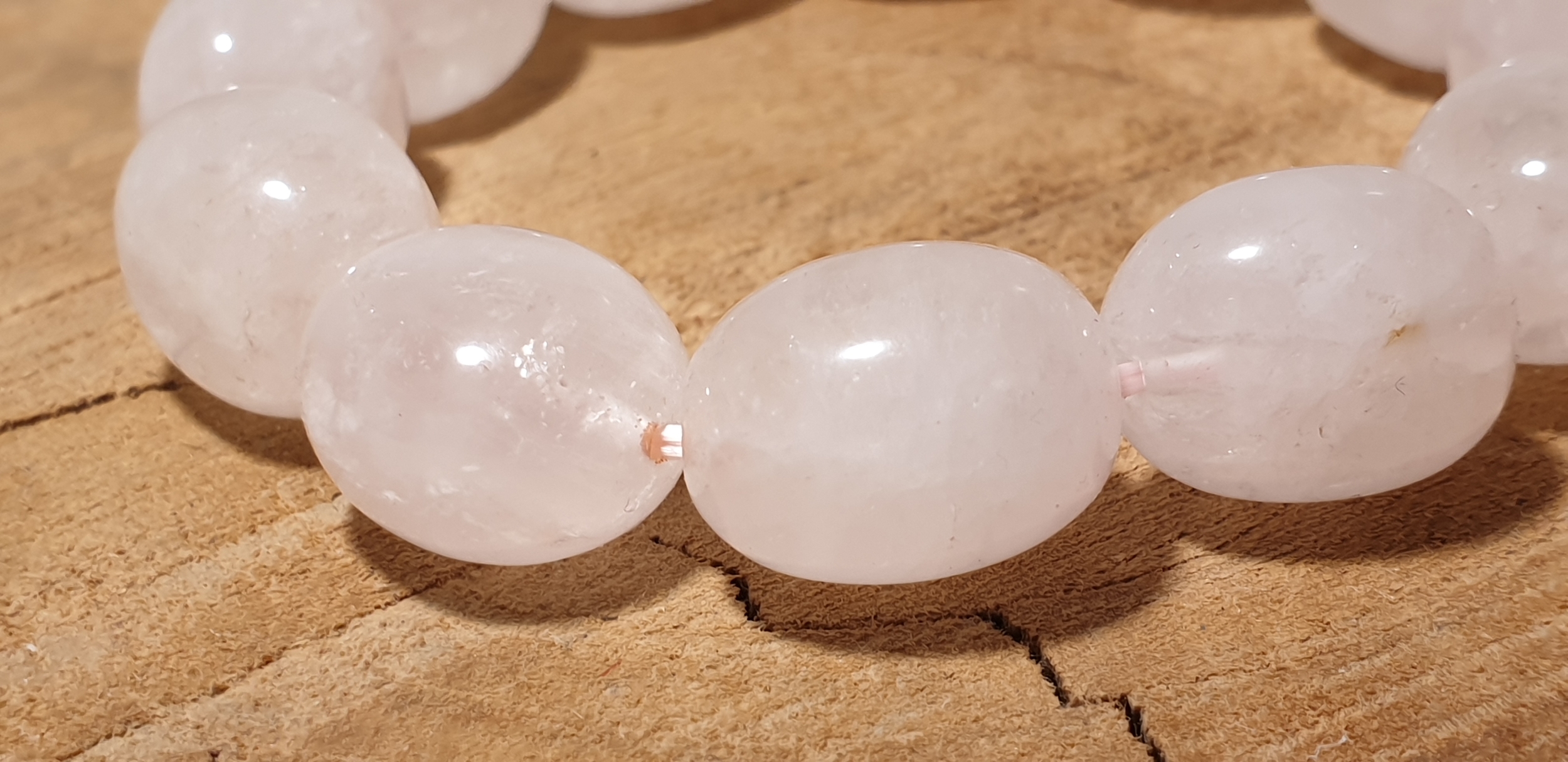 bracelet pepite quartz rose 5