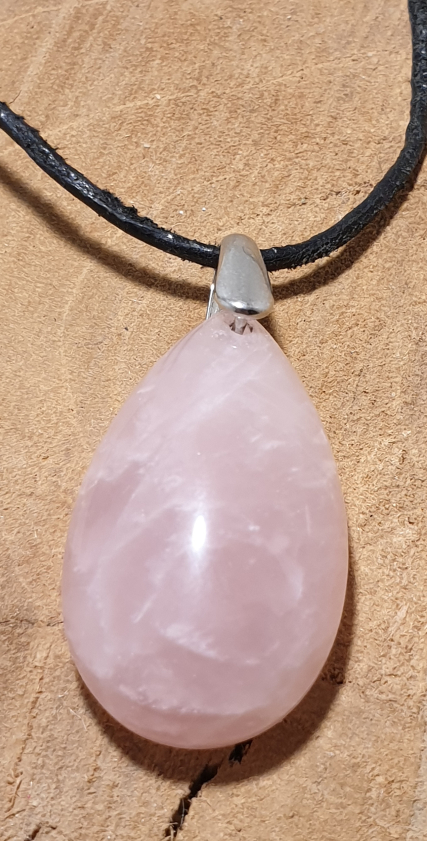 pendetif goute quartz rose 2