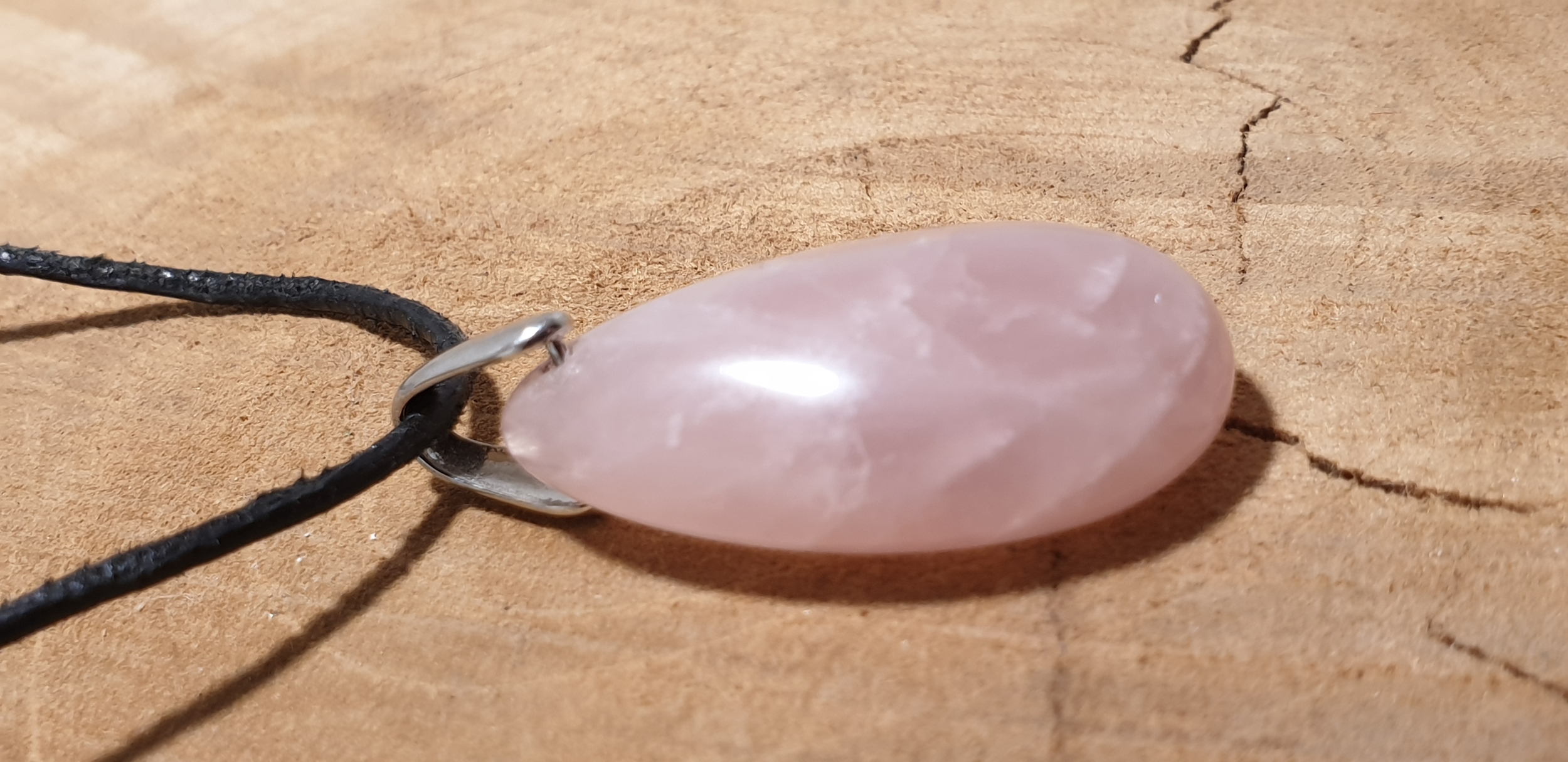 pendetif goute quartz rose 3