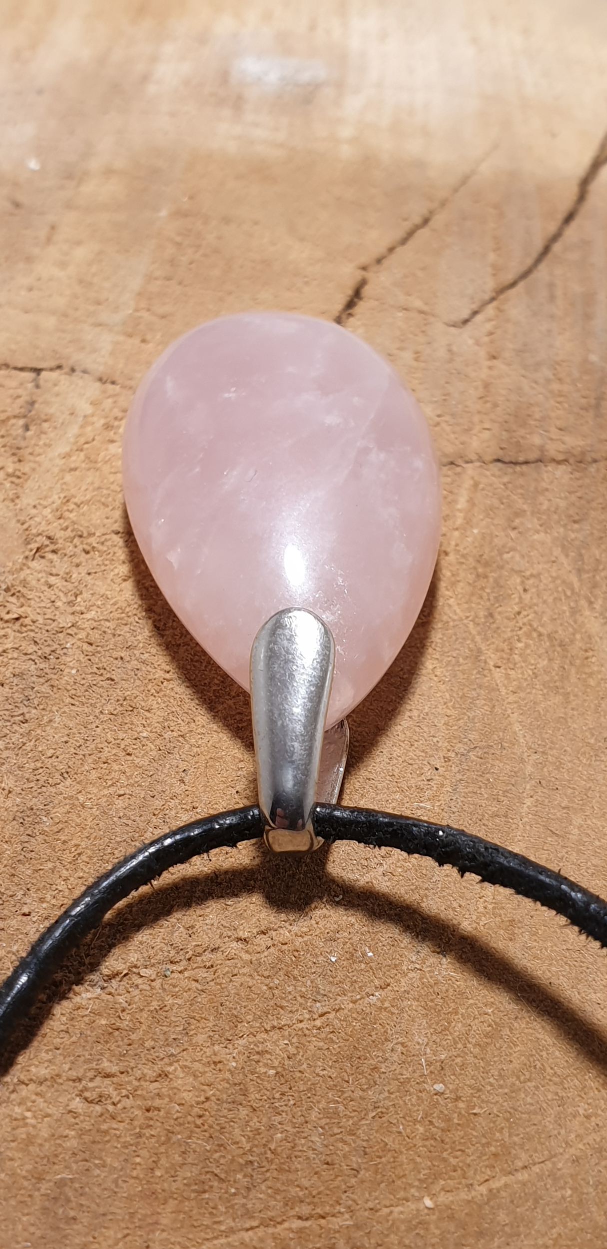 pendetif goute quartz rose 5