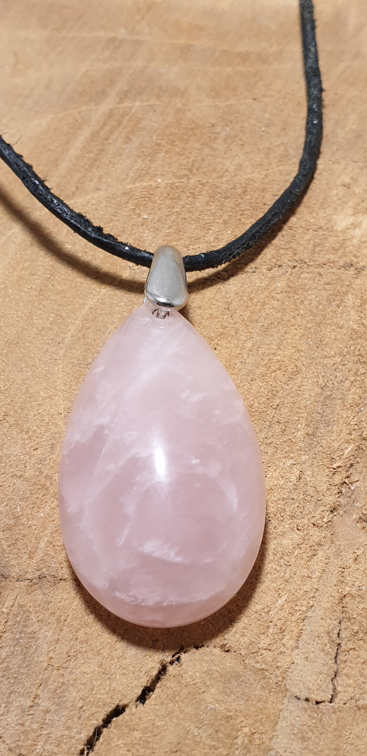 pendetif goute quartz rose 6