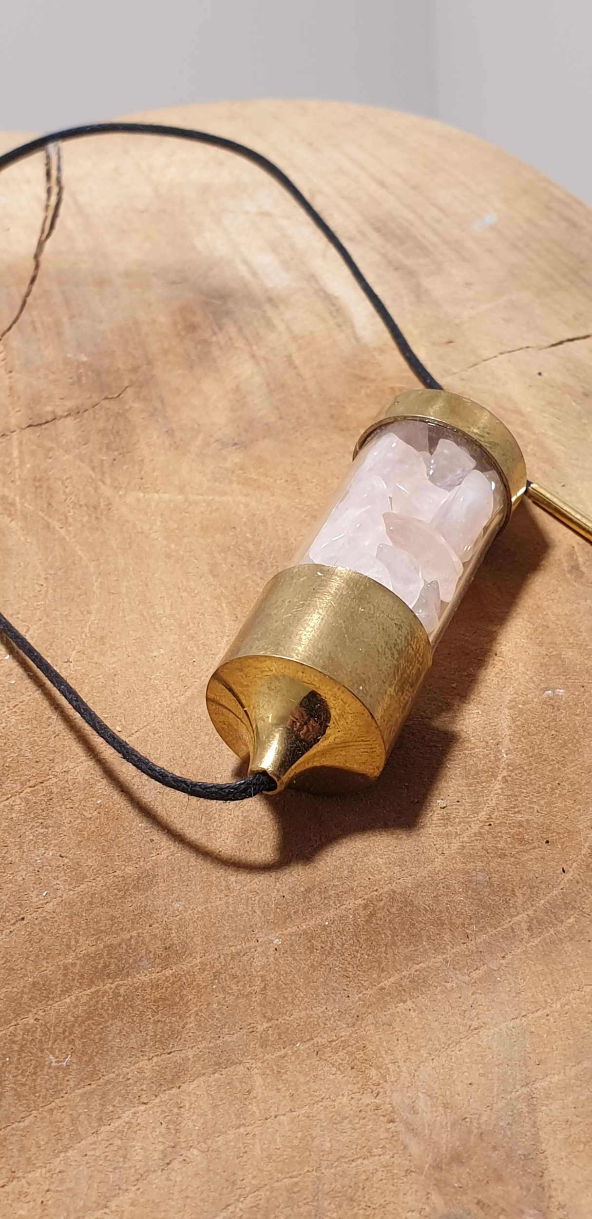 pendule laiton quartz rose 5