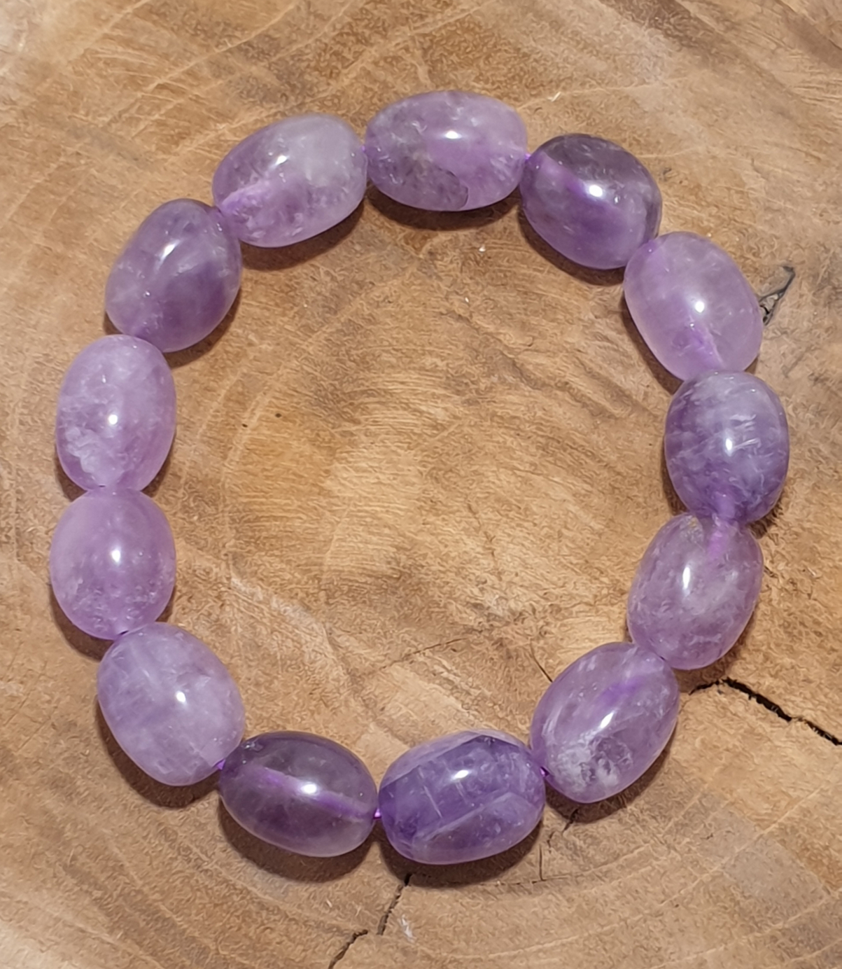 bracelet pépite améthyste 1