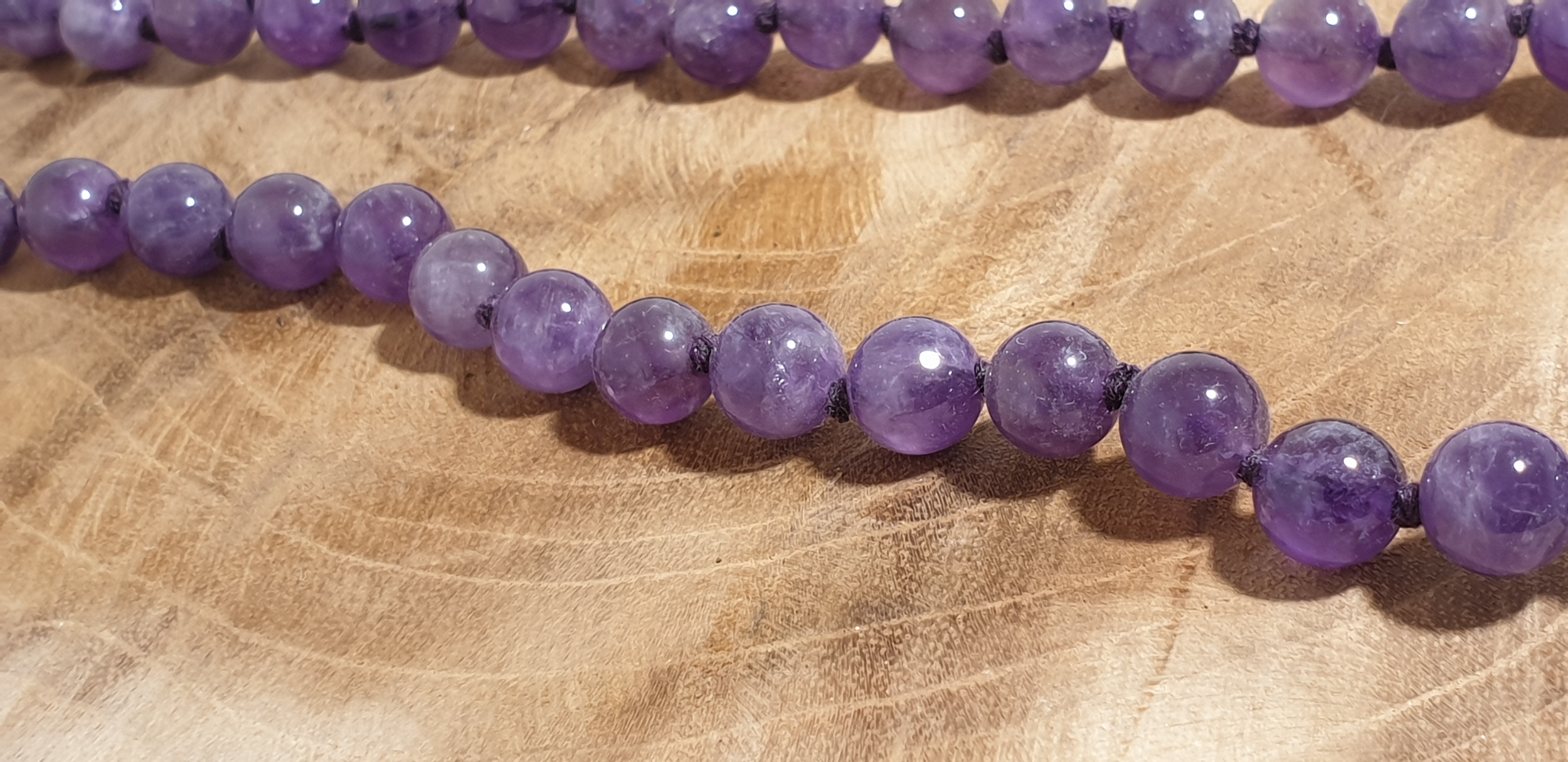 collier boule 8mm améthyste 3