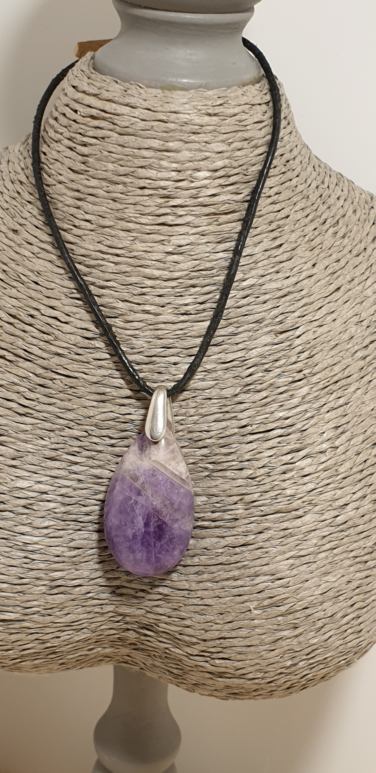 pendentif goutte améthyste 1