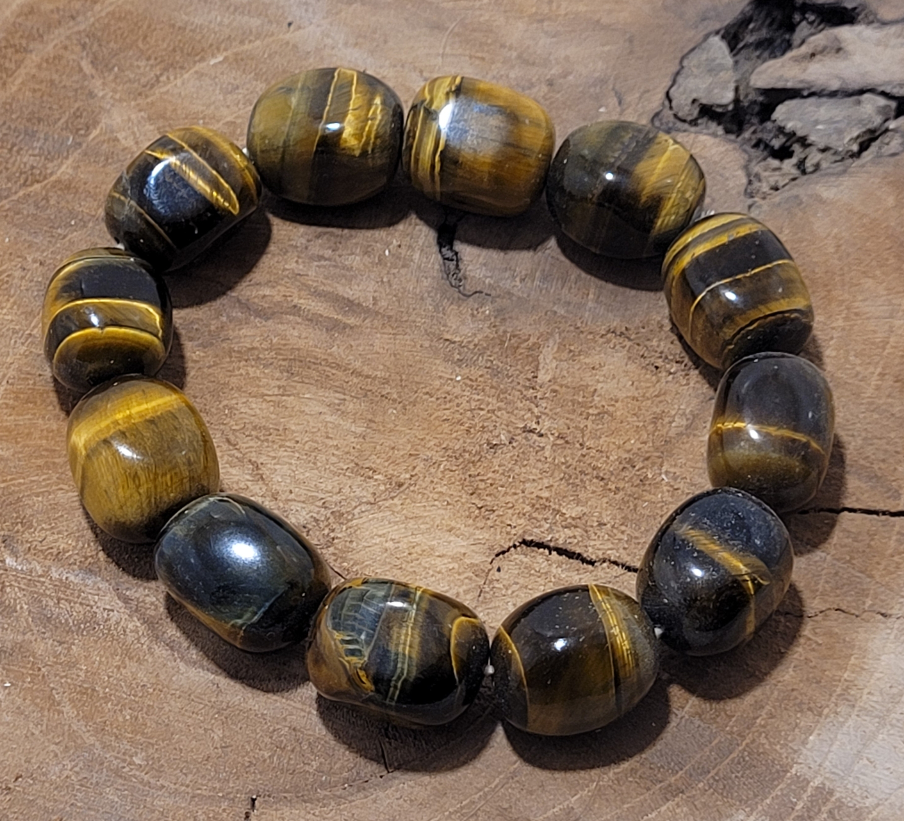 bracelet pépite oeil de tigre 1