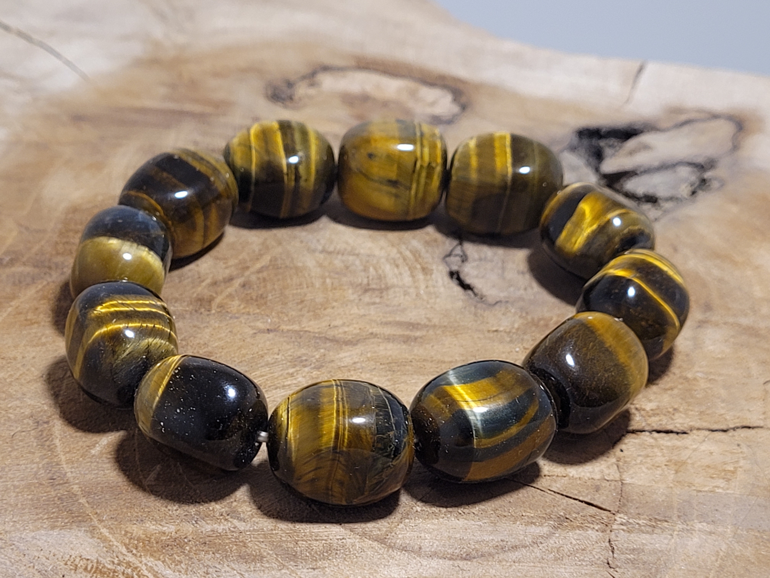bracelet pépite oeil de tigre 2