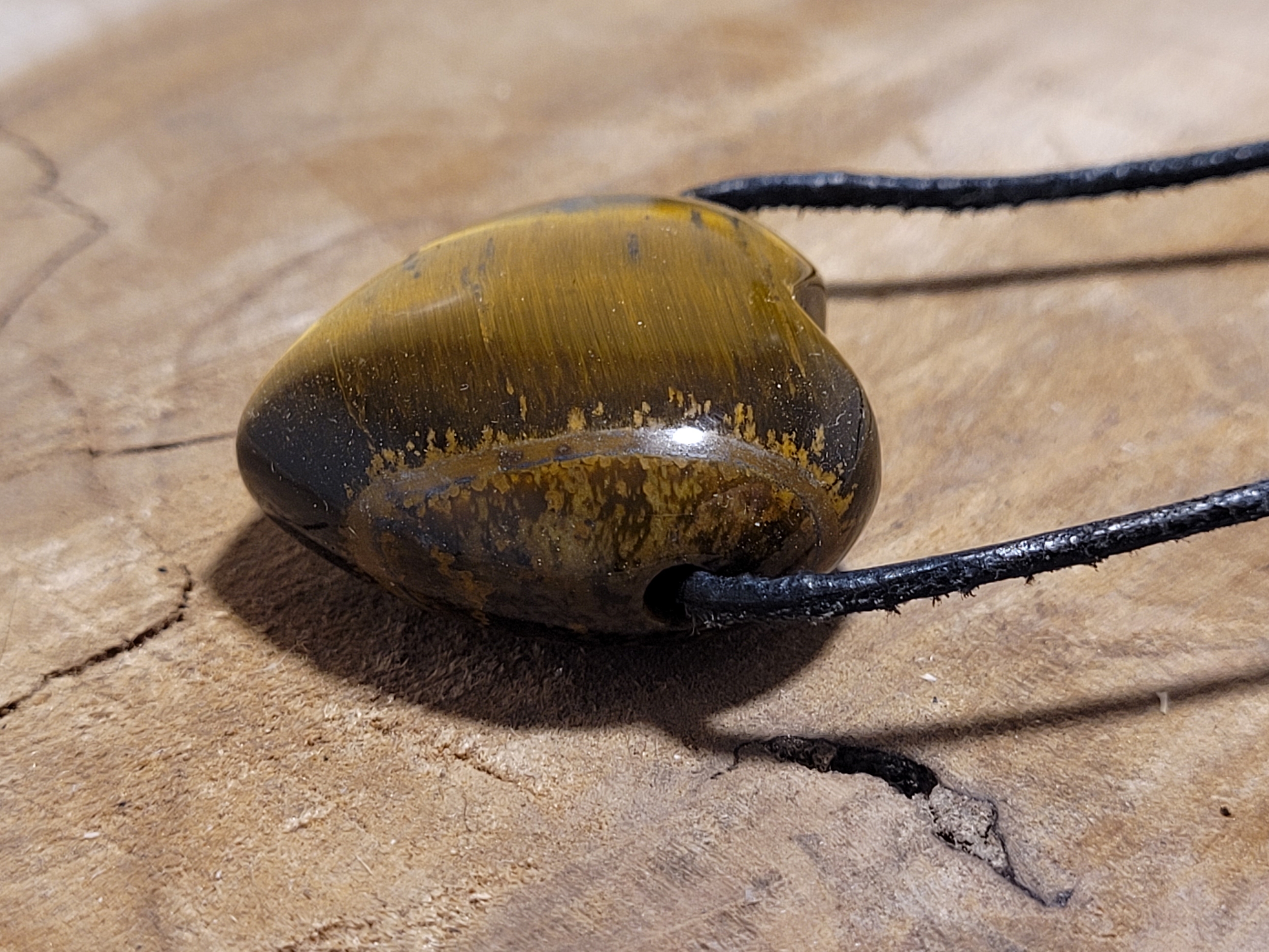pendentif coeur perce oeil de tigre 4