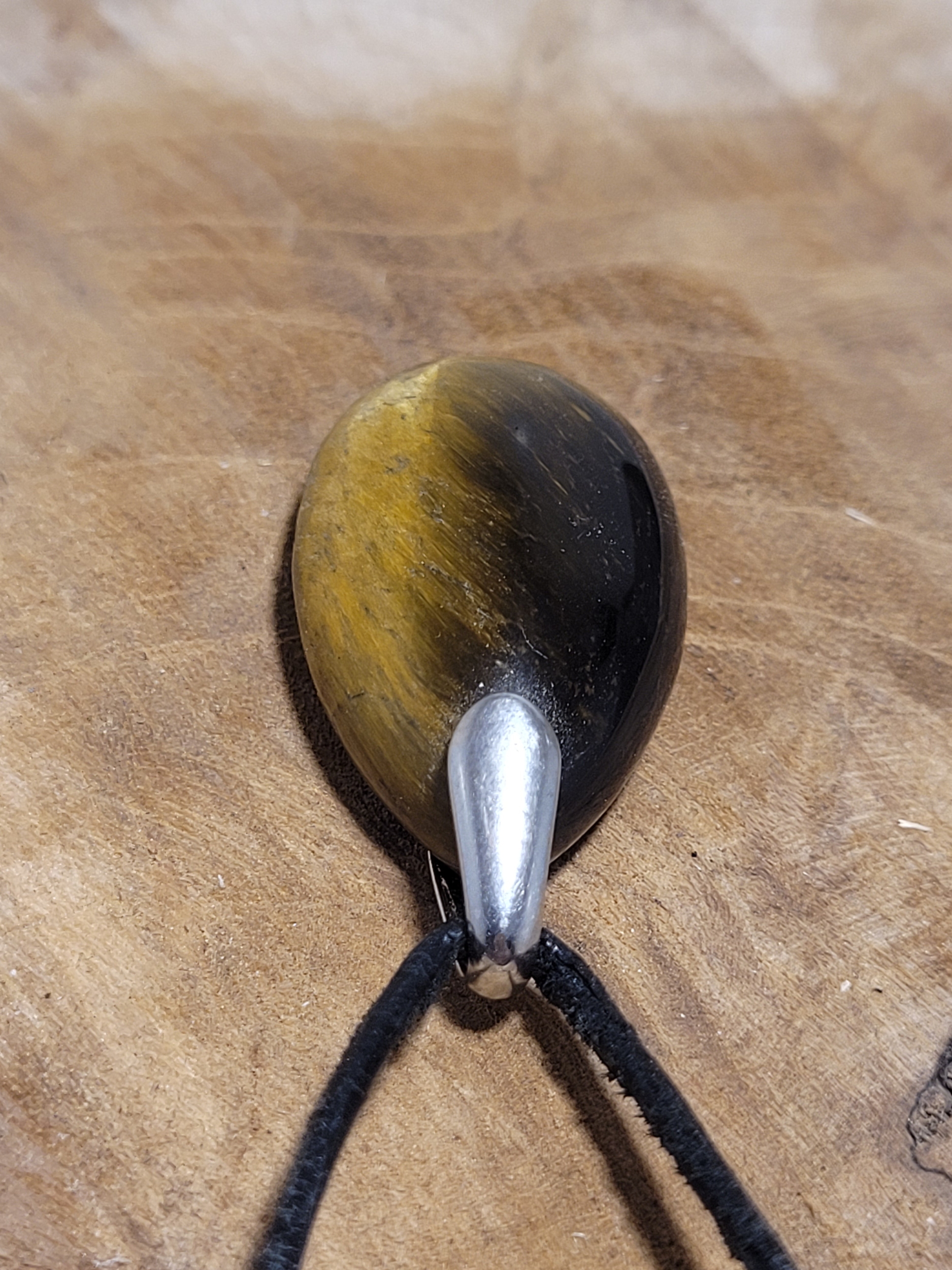 pendentif goutte attache oeil de tigre 5