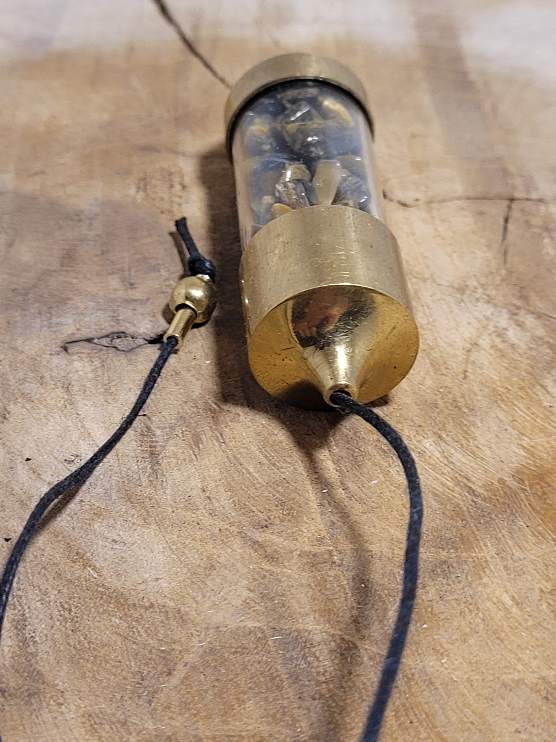 pendule laiton oeil de tigre 5