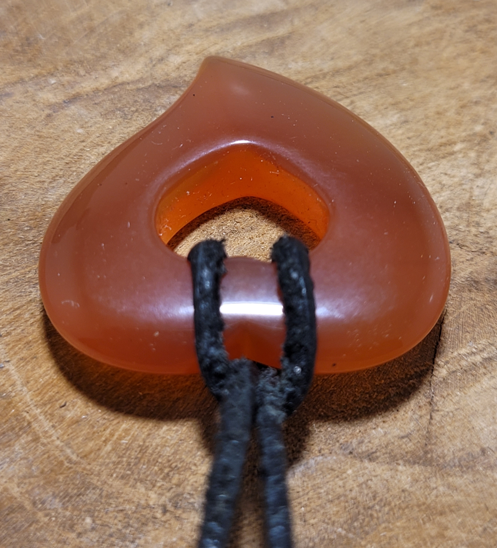 pendentif coeur dans un coeur cornaline 5