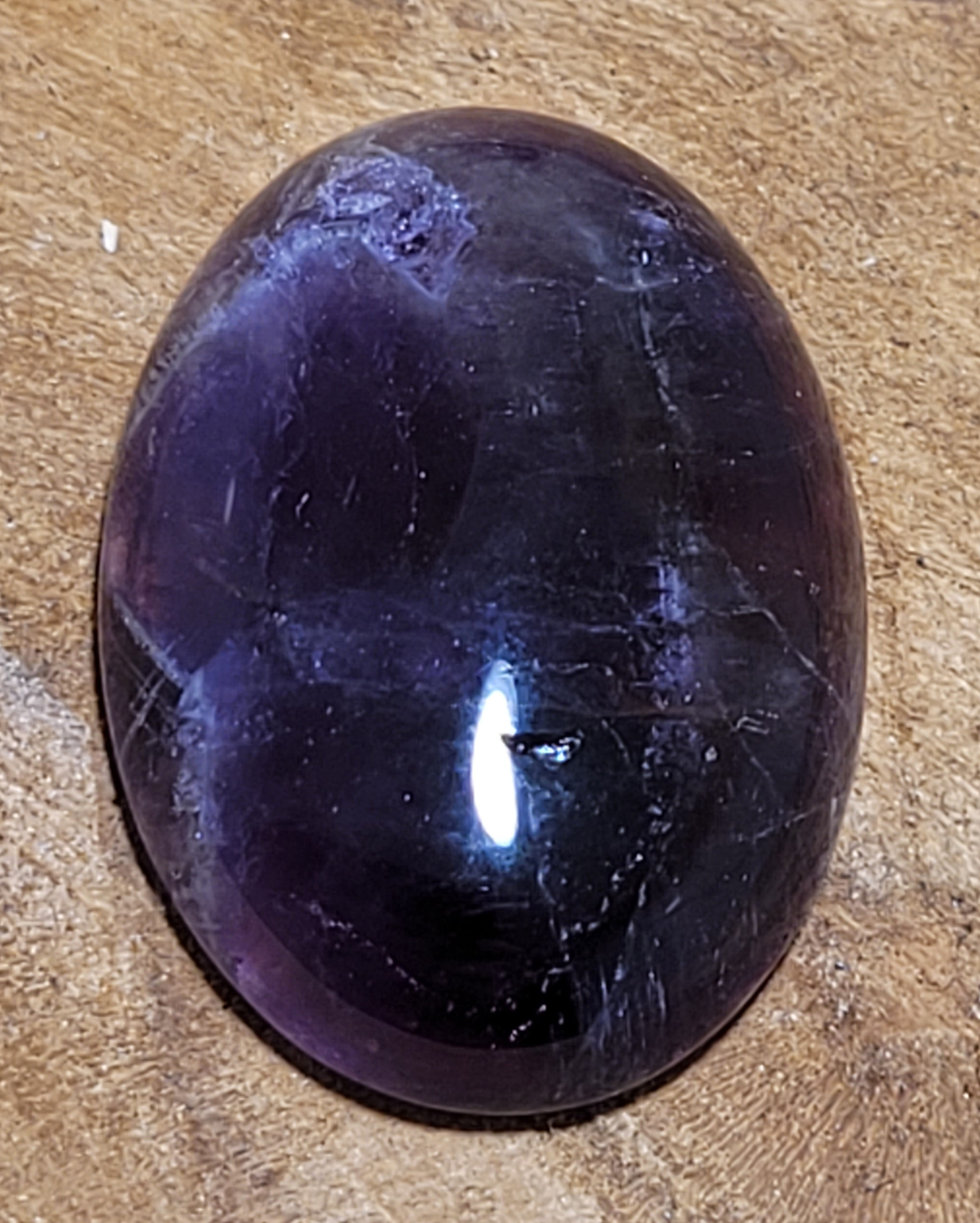 Améthyste Cabochon Naturelle D'Afrique AAA - 1,91 Ct - Violet