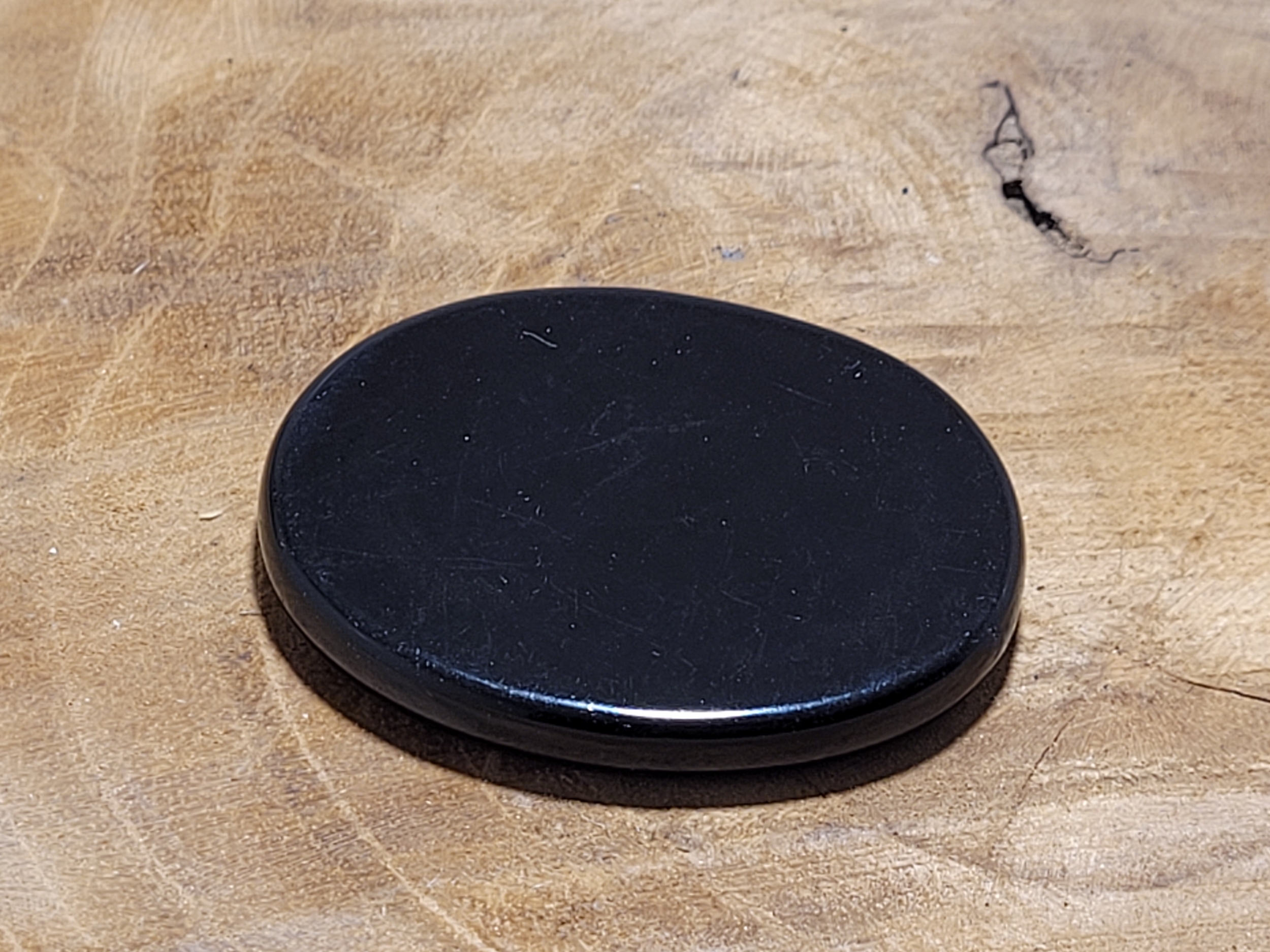 pierre plate obsidienne noire 1