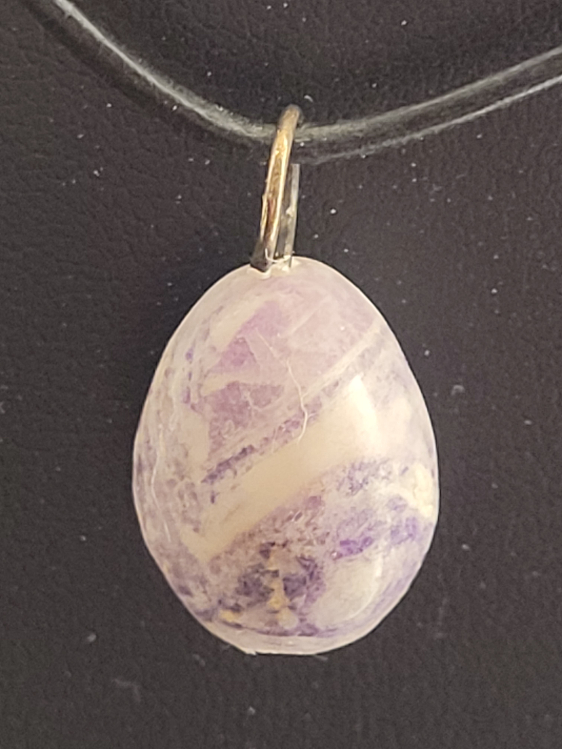 pendentif pierre roulée charoïte 1