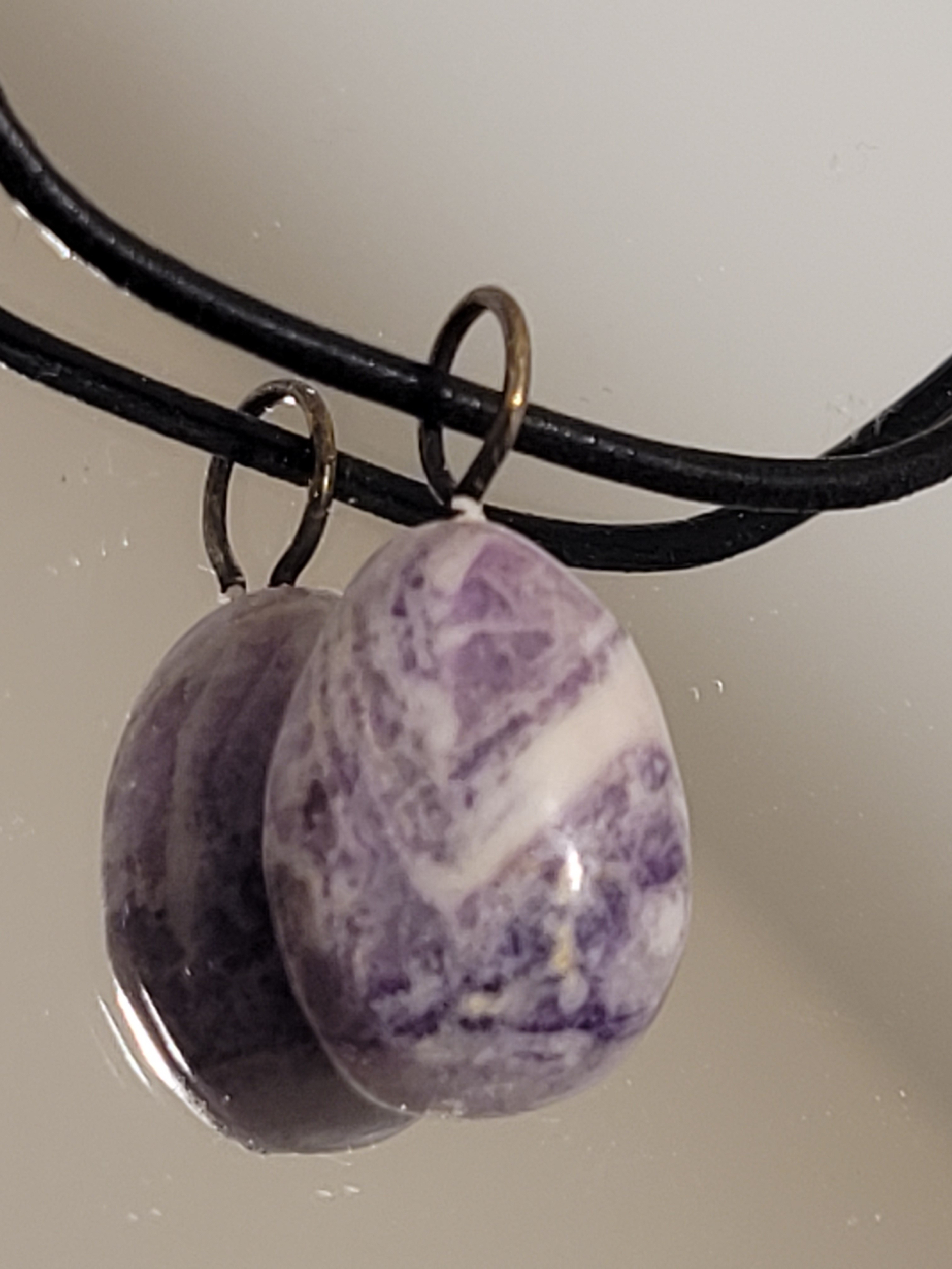 pendentif pierre roulée charoïte 3