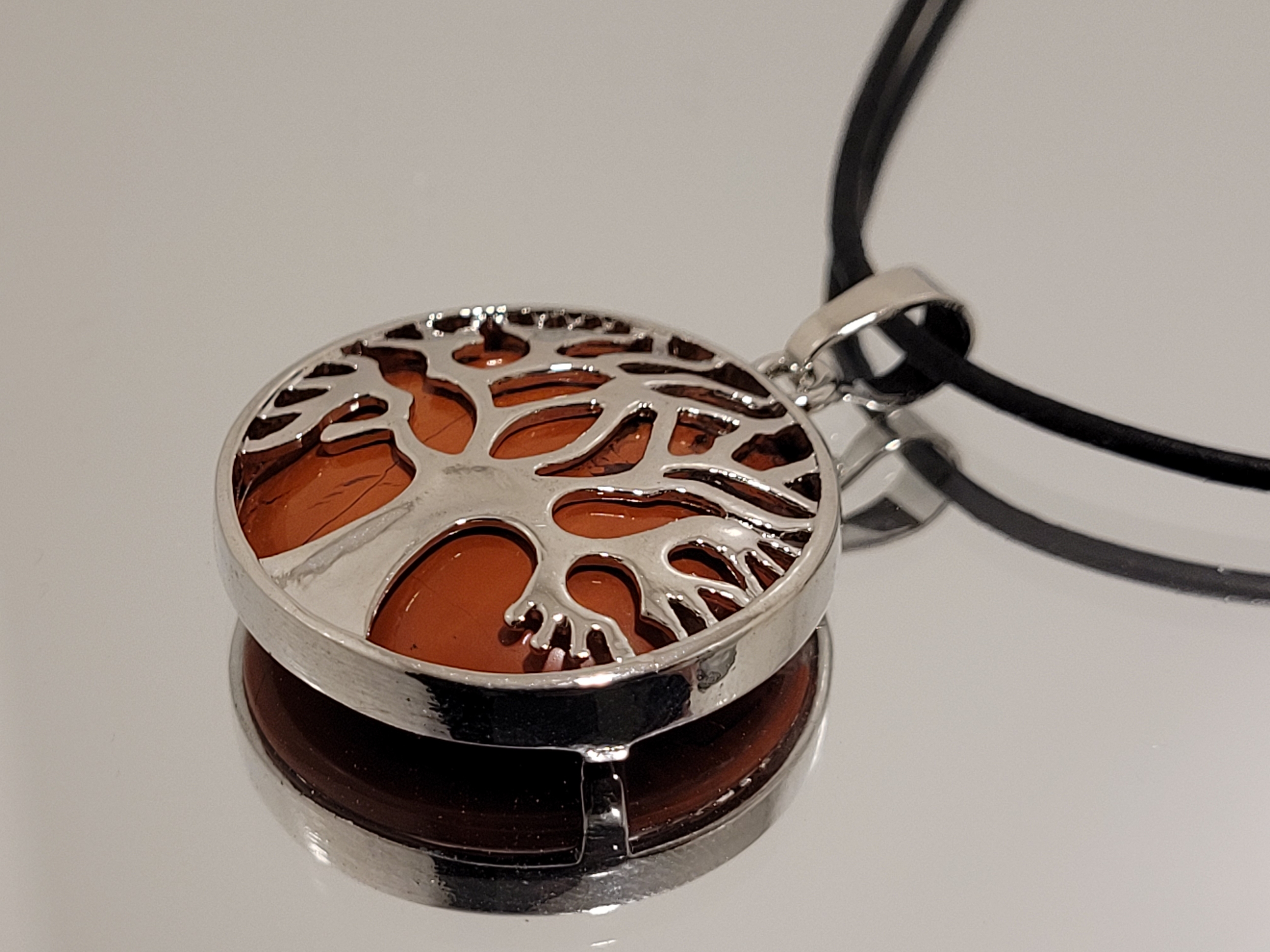 pendentif arbre de vie jaspe rouge 4