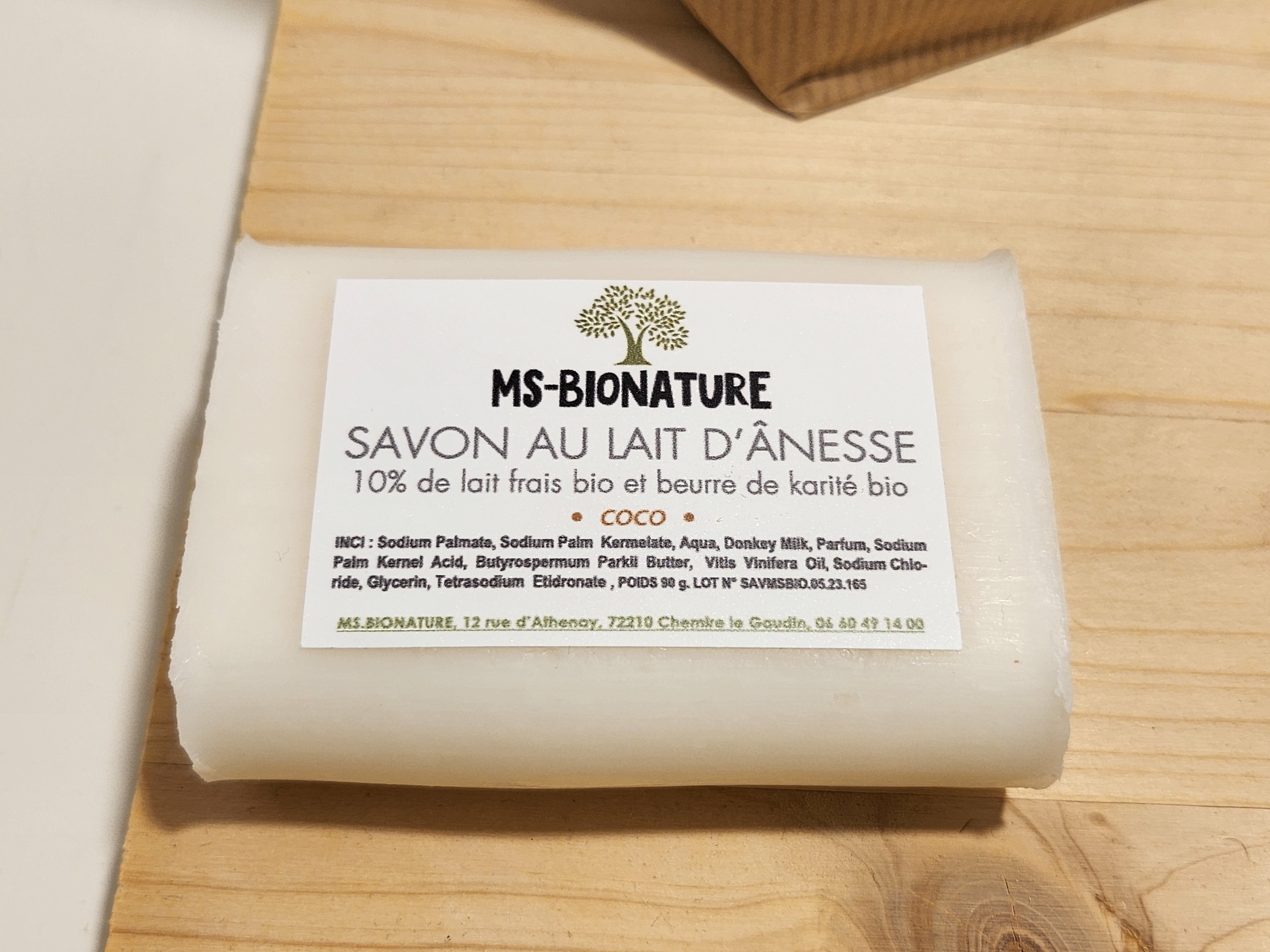 Savon au lait dânesse frais bio et coco