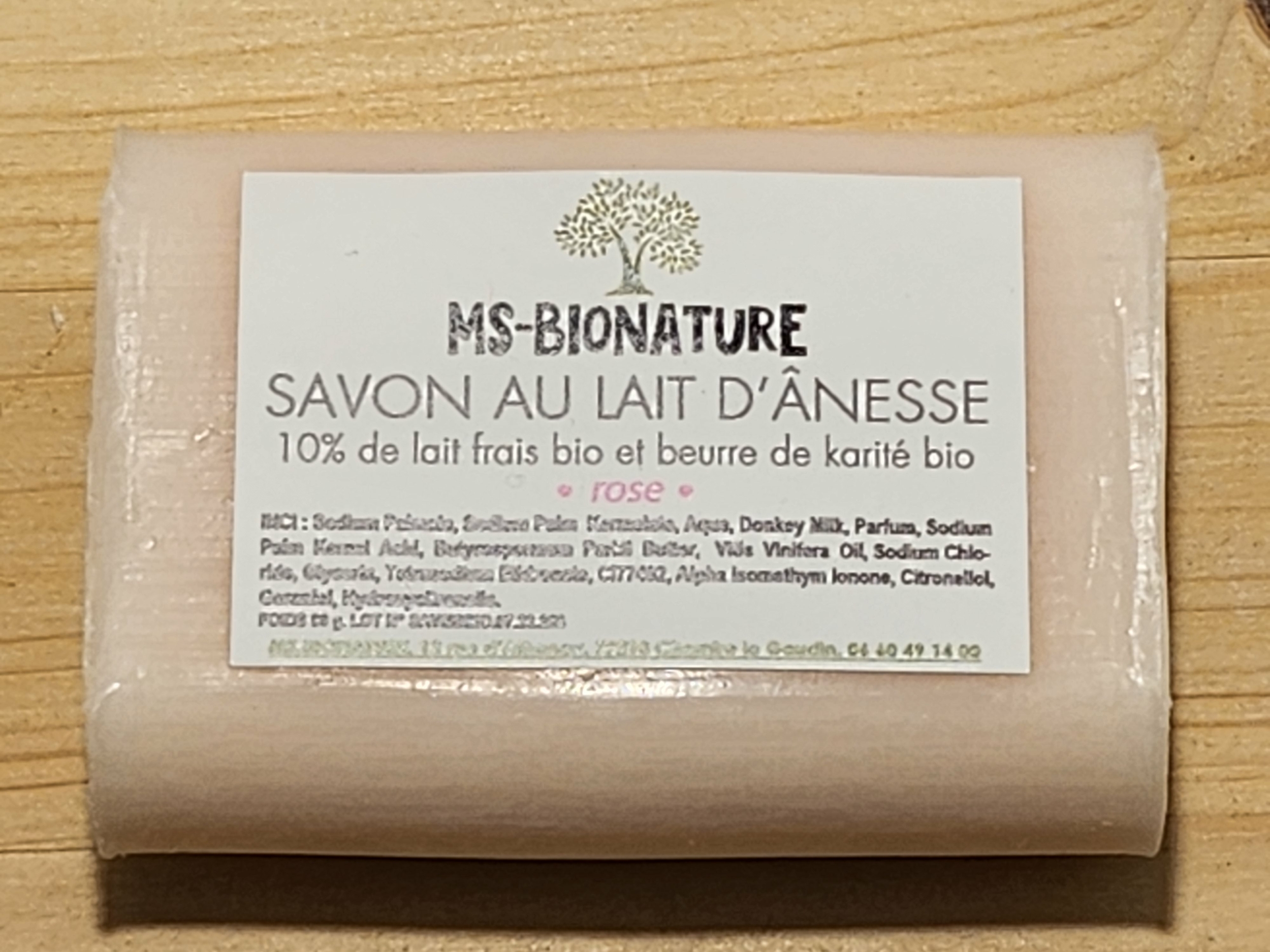 Savon au lait dânesse frais bio et Rose