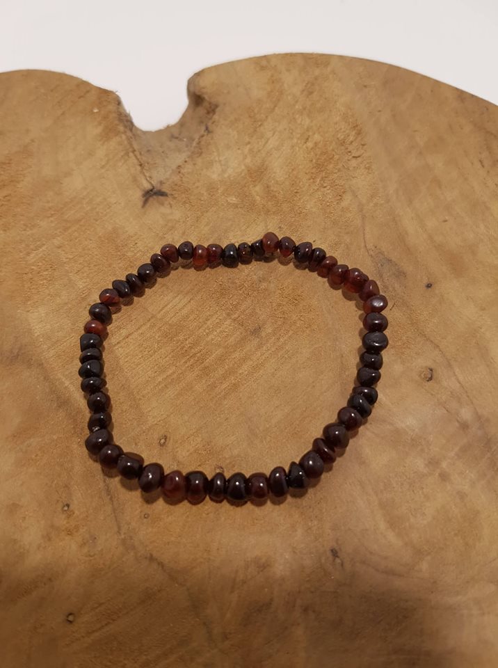 Bracelet en pierre d'ambre naturelle