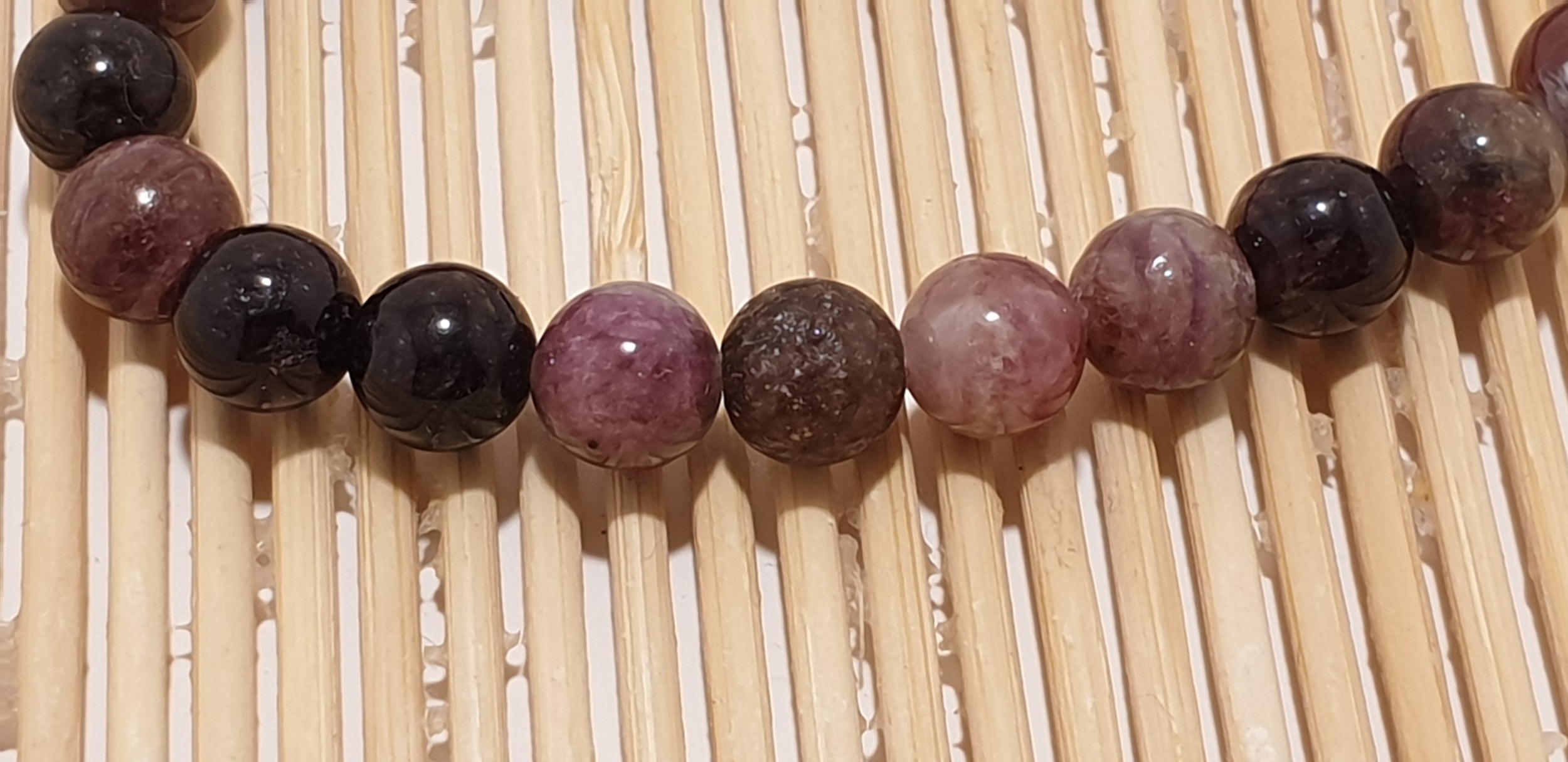 Bracelet Kunzite Naturelle Véritable Perles 6mm