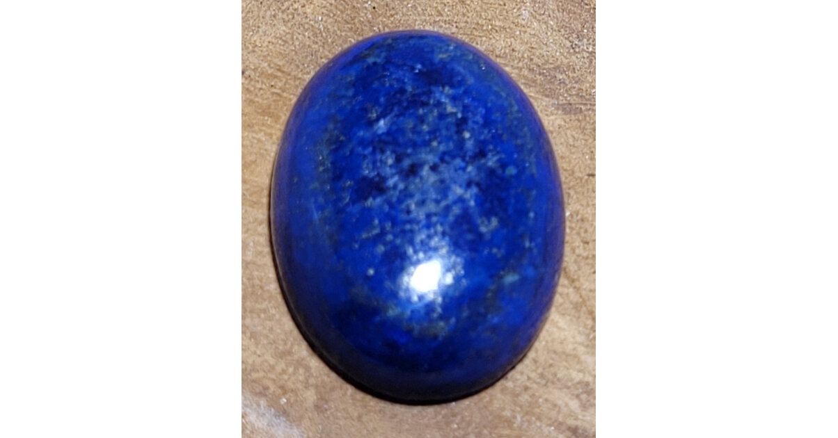 Cabochon En Lapis Lazuli Ovale 18x13mm - Bleu Nuit Avec Paillettes Dorées, Neuf, Parfait Pour Bijoux DIY
