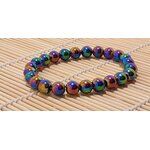 bracelet hématite arc en ciel