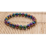 bracelet hématite arc en ciel