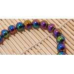bracelet hématite arc en ciel