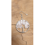 boucles doreilles quartz rose 2