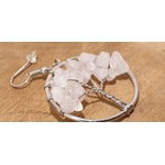 boucles doreilles quartz rose 5