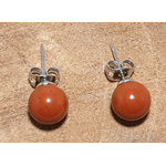 boucles d'oreilles jaspe rouge 1
