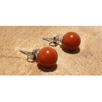 boucles doreilles jaspe rouge 3