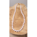 collier pepite quartz rose 1