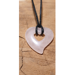 pendetif coeur dans un coeur quartz rose 6