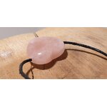 pendetif coeur percé quartz rose 5