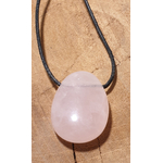 pendetif goute percé quartz rose 1