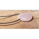 pendetif goute percé quartz rose 2