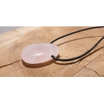 pendetif goute percé quartz rose 3