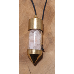 pendule laiton quartz rose 3