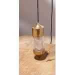 pendule laiton quartz rose 2