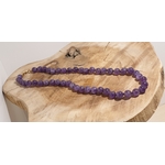 collier boule 8mm améthyste 5