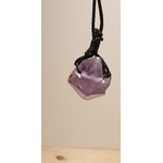 pendentif améthyste brute ficelle 4